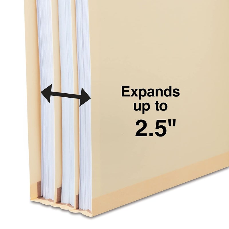 Staples 384872 Paperboard Classification Folders 2/5 Top Tab LTR 2 Div Manila 10/BX - Image 4